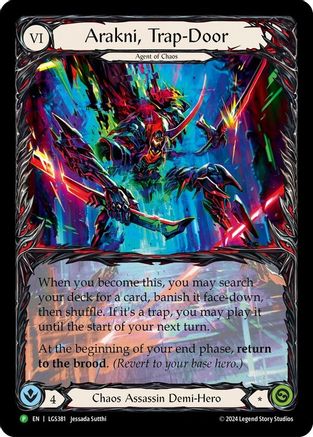 Arakni, Trap-Door (Extended Art) - LGS381 (LGS381) - Flesh and Blood: Promo Cards Rainbow Foil