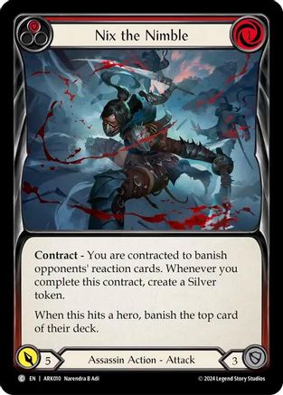 Nix the Nimble (Red) (ARK010) - Blitz Deck: The Hunted - Arakni