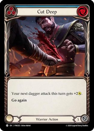 Cut Deep (Blue) (FNG023) - Blitz Deck: The Hunted - Fang