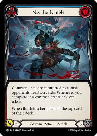 Nix the Nimble (Blue) (ARK020) - Blitz Deck: The Hunted - Arakni