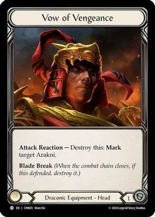 Vow of Vengeance (CIN003) - Blitz Deck: The Hunted - Cindra
