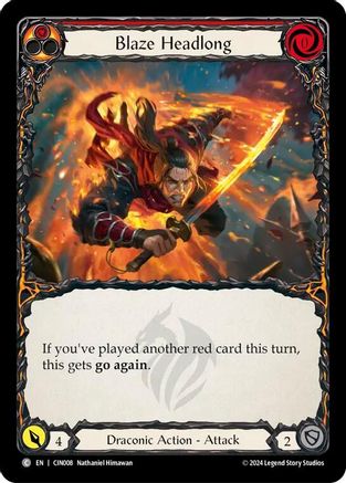 Blaze Headlong (Red) (CIN008) - Blitz Deck: The Hunted - Cindra