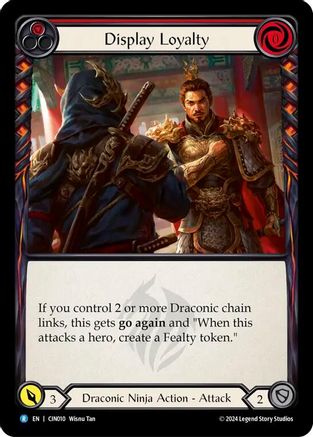 Display Loyalty (Red) (CIN010) - Blitz Deck: The Hunted - Cindra