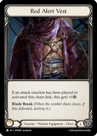 Red Alert Vest (WOD004) - Blitz Deck: The Hunted - Arakni, Web of Deceit