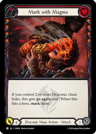 Mark with Magma (Red) (CIN016) - Blitz Deck: The Hunted - Cindra