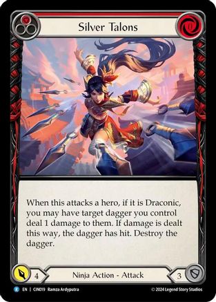 Silver Talons (Red) (CIN019) - Blitz Deck: The Hunted - Cindra