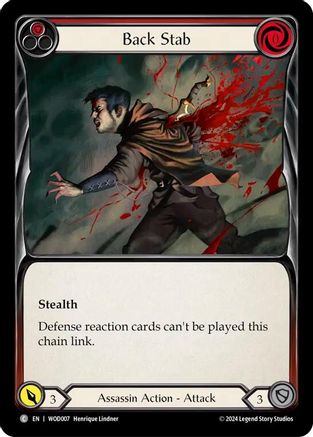 Back Stab (Red) (WOD007) - Blitz Deck: The Hunted - Arakni, Web of Deceit