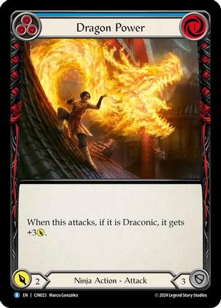 Dragon Power (Blue) (CIN023) - Blitz Deck: The Hunted - Cindra
