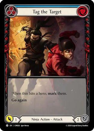 Tag the Target (Blue) (Extended Art) (CIN026) - Blitz Deck: The Hunted - Cindra