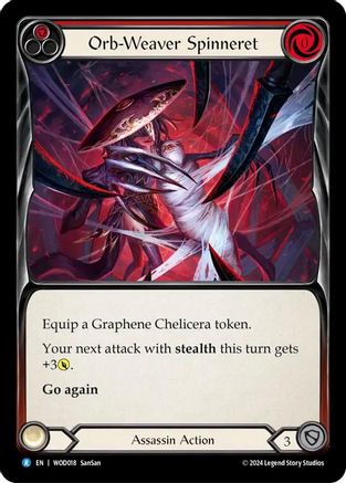 Orb-Weaver Spinneret (Red) (WOD018) - Blitz Deck: The Hunted - Arakni, Web of Deceit