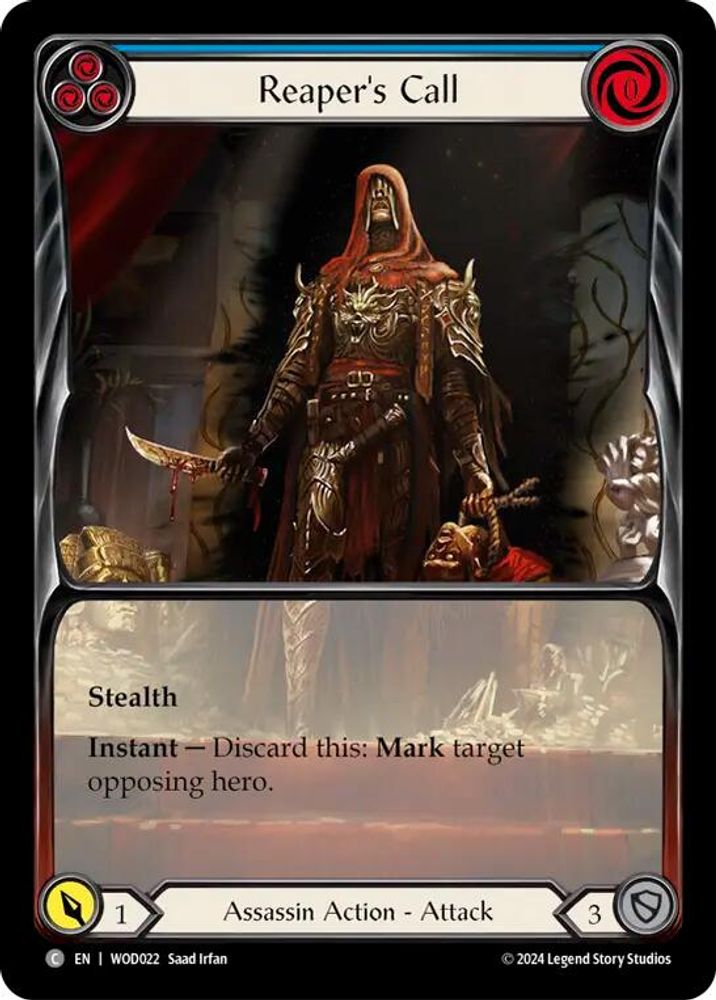 Reaper's Call (Blue) (Extended Art) (WOD022)