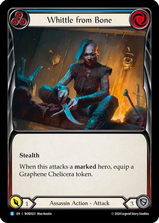 Whittle from Bone (Blue) (WOD023) - Blitz Deck: The Hunted - Arakni, Web of Deceit