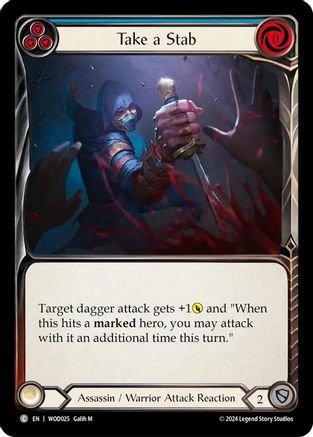 Take a Stab (Blue) (WOD025) - Blitz Deck: The Hunted - Arakni, Web of Deceit