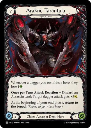 Arakni, Tarantula // Arakni, Trap-Door (WOD031//WOD032) - Blitz Deck: The Hunted - Arakni, Web of Deceit