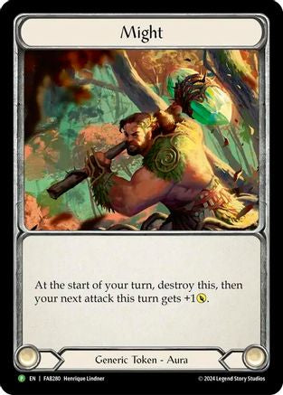Might - FAB280 (FAB280) - Flesh and Blood: Promo Cards Cold Foil
