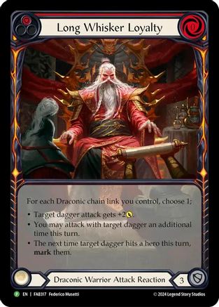 Long Whisker Loyalty - FAB317 (FAB317) - Flesh and Blood: Promo Cards Rainbow Foil