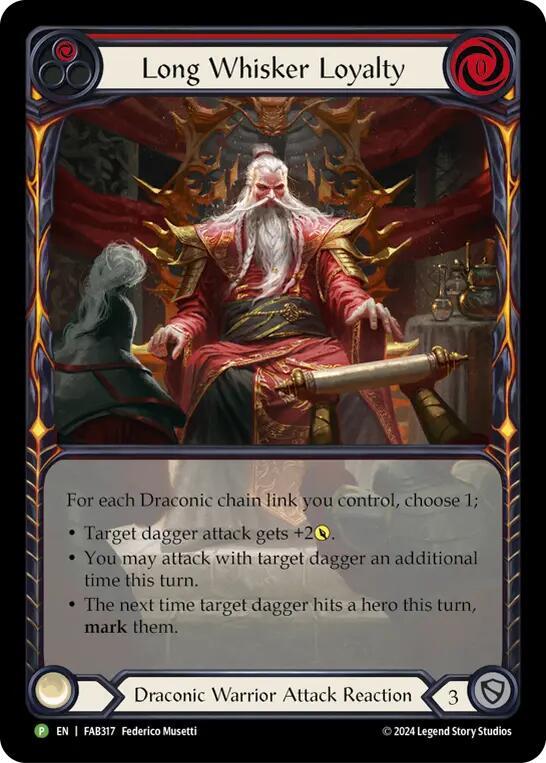 Long Whisker Loyalty  Rainbow Foil Promo