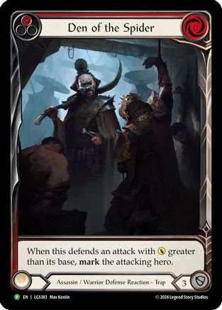 Den of the Spider (Red) - LGS383 (LGS383) - Flesh and Blood: Promo Cards Rainbow Foil