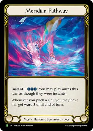 Meridian Pathway (Golden) - FAB226 (FAB226) - Flesh and Blood: Promo Cards Cold Foil