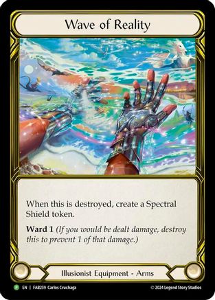 Wave of Reality (Golden) - FAB259 (FAB259) - Flesh and Blood: Promo Cards Cold Foil