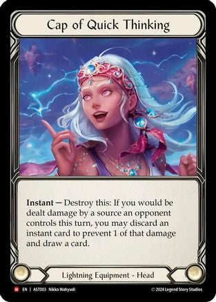Cap of Quick Thinking (AST003) - Armory Deck: Aurora Rainbow Foil