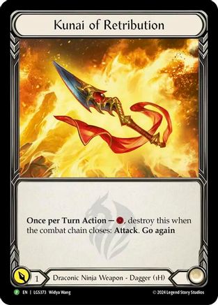 Kunai of Retribution - LGS373 (LGS373) - Flesh and Blood: Promo Cards Rainbow Foil