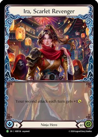 Ira, Scarlet Revenger - HER136 (HER136) - Flesh and Blood: Promo Cards Cold Foil