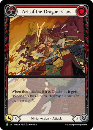 Art of the Dragon: Claw - FAB308 (FAB308) - Flesh and Blood: Promo Cards Rainbow Foil