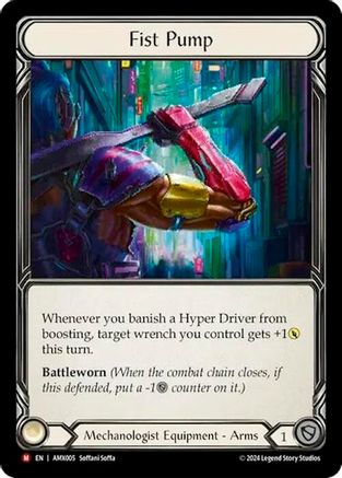 Fist Pump (AMX005) - Armory Deck: Maxx Nitro Rainbow Foil