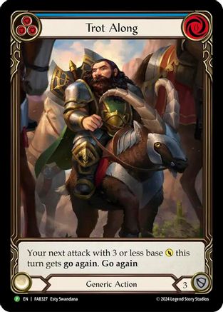 Trot Along - FAB327 (FAB327) - Flesh and Blood: Promo Cards Rainbow Foil