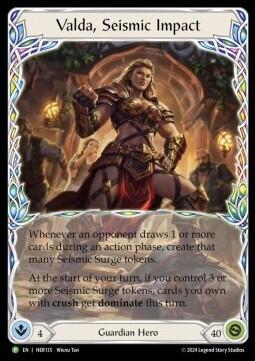 Valda, Seismic Impact Rainbow Foil Promo