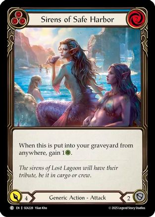 Sirens of Safe Harbor (Blue) (SEA228) - High Seas Rainbow Foil