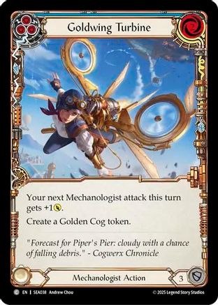 Goldwing Turbine (Blue) (SEA038) - High Seas Rainbow Foil