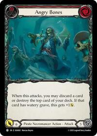 Angry Bones (Red) Rainbow Foil