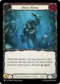 Jittery Bones (Red) Rainbow Foil