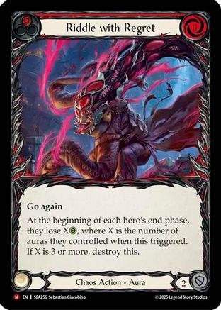Riddle with Regret (SEA256) - High Seas Rainbow Foil