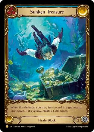 Sunken Treasure (Treasure) (SEA133) - High Seas Cold Foil