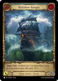 Battalion Barque (Blue) (Treasure) Cold Foil