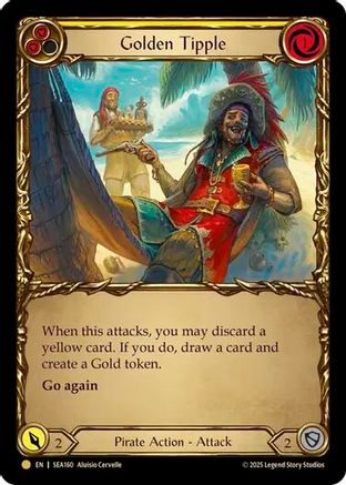 Golden Tipple (Yellow) (Treasure) (SEA160) - High Seas Cold Foil