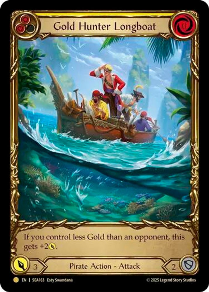 Gold Hunter Longboat (Treasure) (SEA163)  Cold Foil