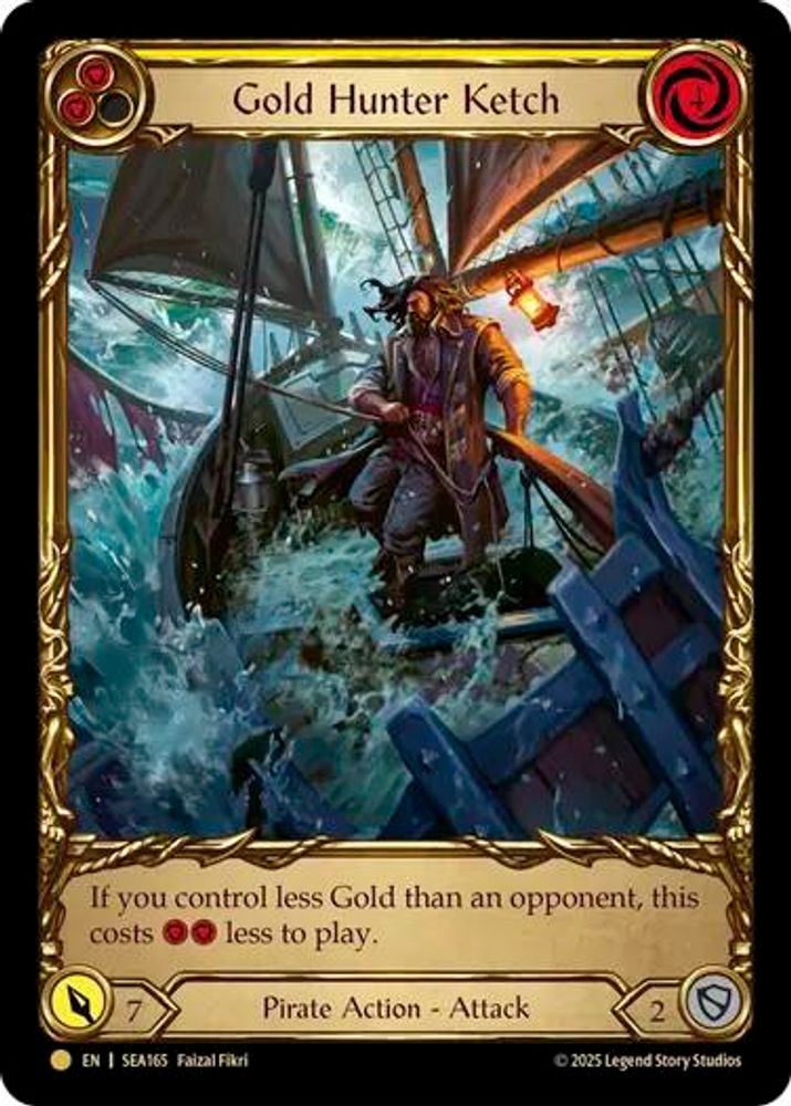 Gold Hunter Ketch (Treasure) (SEA165)  Cold Foil