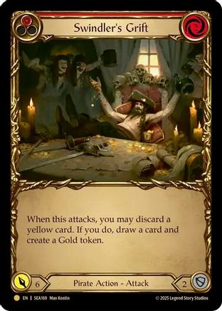 Swindler's Grift (Red) (Treasure) (SEA169) - High Seas Cold Foil