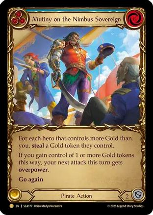 Mutiny on the Nimbus Sovereign (Treasure) (SEA177) - High Seas Cold Foil