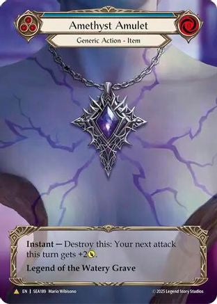 Amethyst Amulet (Treasure) (SEA189) - High Seas Cold Foil