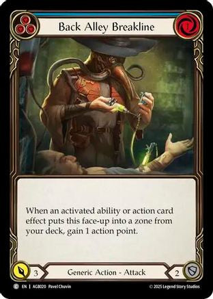 Back Alley Breakline (Blue) (AGB020) - Armory Deck: Gravy Bones