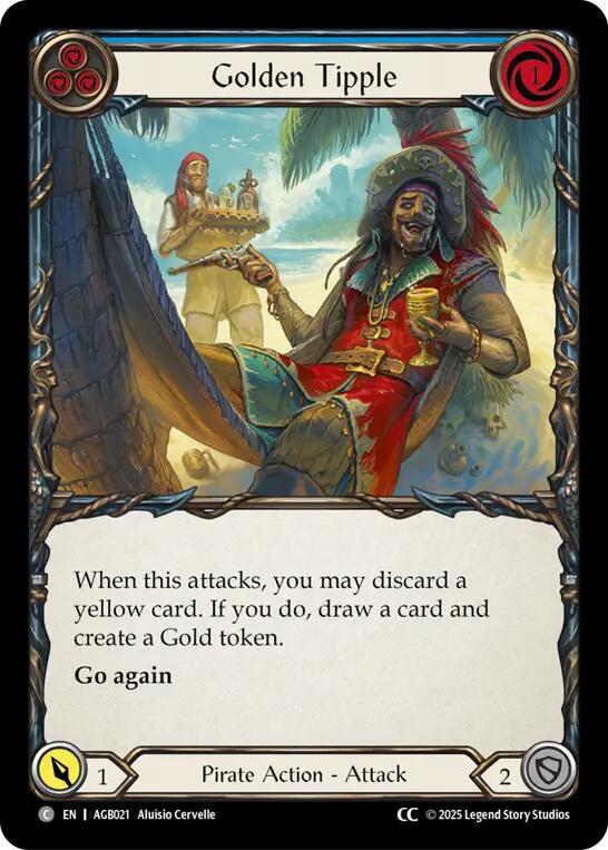 Golden Tipple (Blue) (CC Tag) Armory Deck