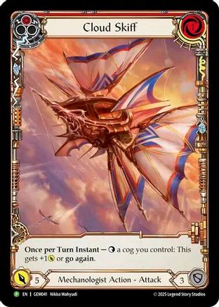 Cloud Skiff (Red) (GEM041) - GEM Pack 2 Rainbow Foil
