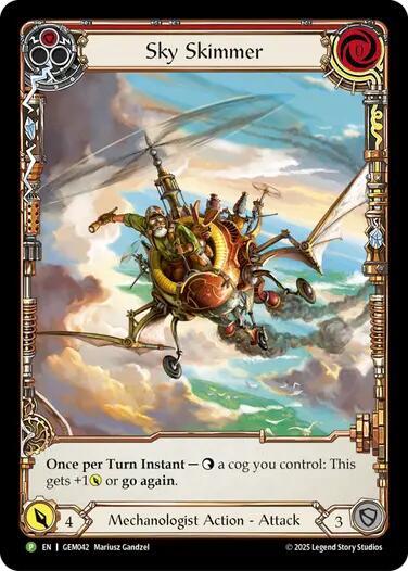 Sky Skimmer (Red) Rainbow Foil