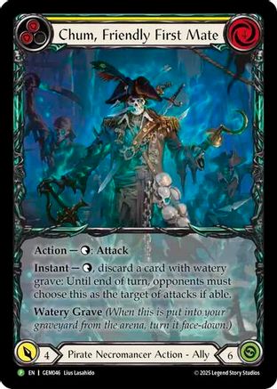 Chum, Friendly First Mate (GEM046) - GEM Pack 2 Rainbow Foil