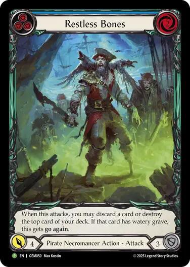 Restless Bones (Blue) Rainbow Foil